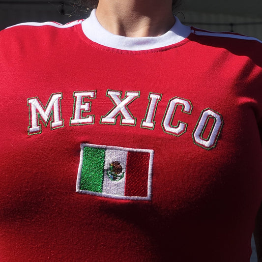 Playera Bordada- México