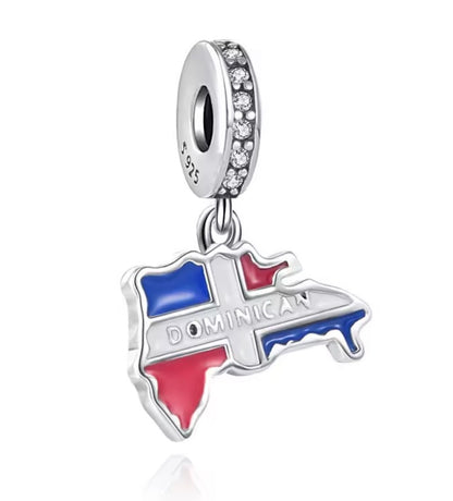 Charm de Países en Plata 925