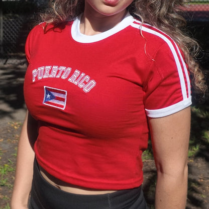 Camiseta Baby Tee Puerto Rico
